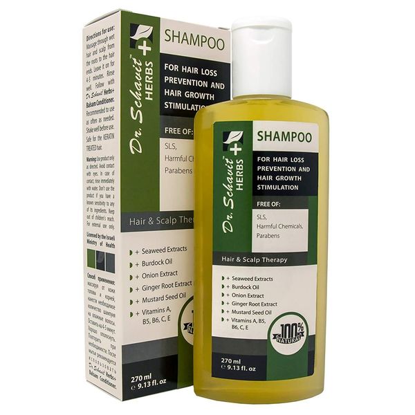 Herbs+ Herbal Shampoo for Hair Loss Prevention and Hair Growth Stimulation