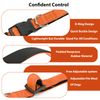PenSeepet Reflective Dog Collar Padded with Soft Neoprene Breathable Quick Release Basic Dog Collars for Medium Large Dogs Orange