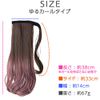 Brightlele f095-CR Ponytail Gradient Wig, Extensions, Natural, Ponytail Wig