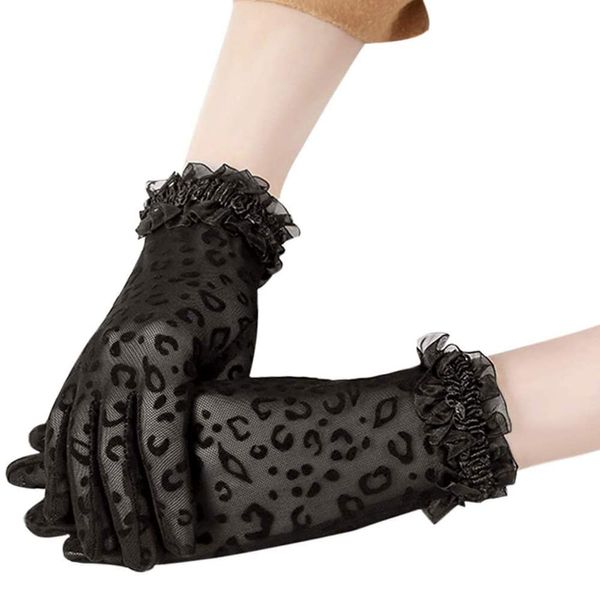 RUIXIB Damen Fäustlinge Handschuhe Fahrradhandschuhe Touchscreen Gloves Lace Spitze Netzhandschuhe Atmungsaktiv Anti-UV Sonnenschutz Sommerhandschuhe für Frauen Kostüm Accessoires