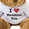 Big Red Egg I LOVE MACADAMIA NUTS - Teddy Bear - Cute Soft Cuddly Adorable - Gift Present