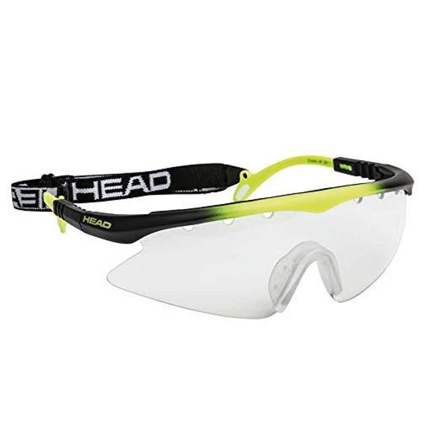 HEAD Racquetball Goggles - Powerzone Shield Anti Fog and Scratch Resistant Protective Eyewear w/Adjustable Strap