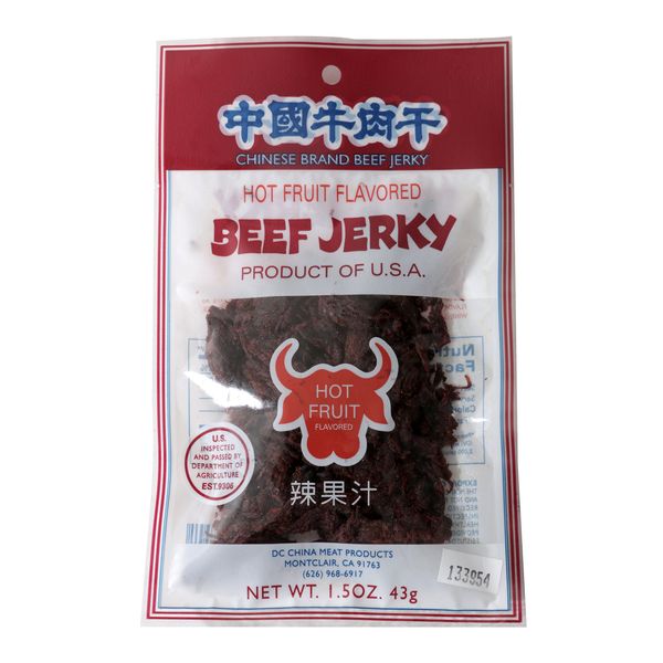 Beef Jerky (Hot Fruit Flavored) 1.5oz (Pack of 6)