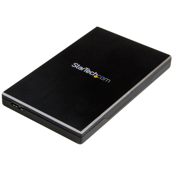 StarTech.com USB 3.1 (10 Gbps) Gen 2 External Hard Drive Enclosure for 2.5” SATA Drives - Portable Hard Drive Enclosure (S251BMU313)