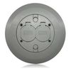 HUBBELL Low Profile Floor Box Cover Gray Plastic P-6347