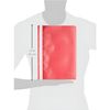 Indigo® A4 Project Folder - RED - Report Document Files with 2 Prong Fasteners (Pack of 25)