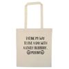 Flox Creative Tote Bag Five a Day Blueberry Muffin Natural