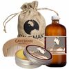 Hand Crafted Caveman® Beard Oil Conditioner + Beard Balm + FREE Comb + Soap
