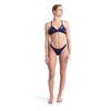 Arena Womens Maxlife Bikini TEAM SWIM TOP TIE BACK SOLID, Navy-white, 32 EU