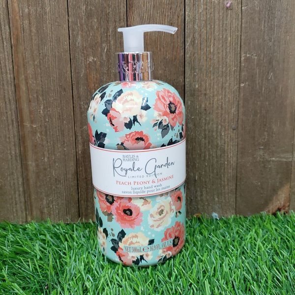 Bayliss & Harding ROYALE GARDEN Ltd Ed. PEACH PEONY & JASMINE Hand Wash 16.9 OZ