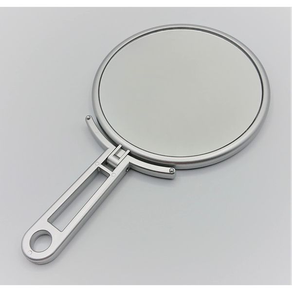 Hand &amp; stand mirror L with 3x magnifying glass
