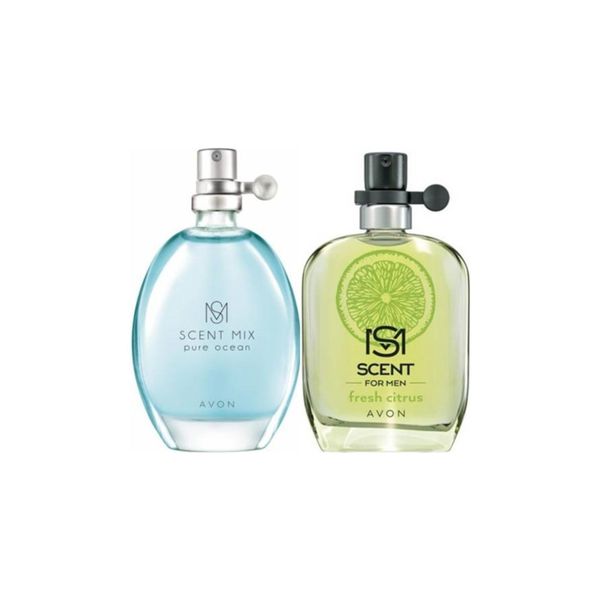 Scent Fresh Citrus 30 Ml Erkek Edt+ Scent Mix Pure Ocean 30 ml Bayan Edt