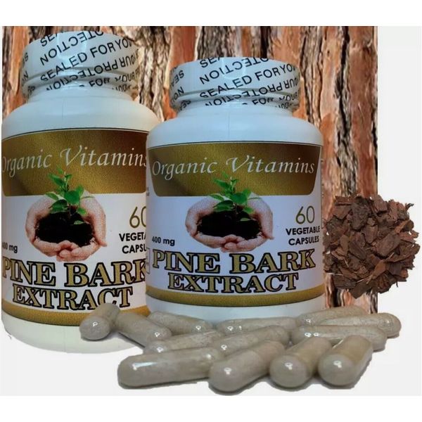 PINE BARK EXTRACT 120 CAPS 200 mg 2 PURE pine bark