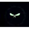 SKULL God Will Judge Our Enemies WHITE BLACK GLOW 3D PVC TACTICAL HOOK PATCH