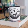 personalisedstore.co.uk 11oz Duck Hunting Mug with Black Handle and Inner