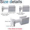 INCREWAY Venetian Blinds No Drill No Tools, Adhesive Blinds Bracket Kit, Manual for Window, White