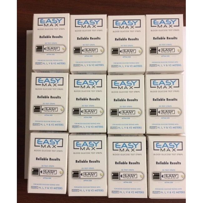 EASYMax Blood Glucose 600 Test Strips Exp: 04/28/2025