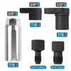Autojack O2 Oxygen Sensor Socket Set, 5 Piece Wrench Remover Tool, Thread Chaser Set, Removing and Installing on Cars & Vans, Includes Plastic Case