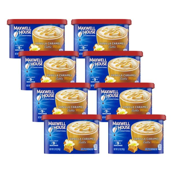 Maxwell House International Vanilla Caramel Latte Mix, 8.7 OZ