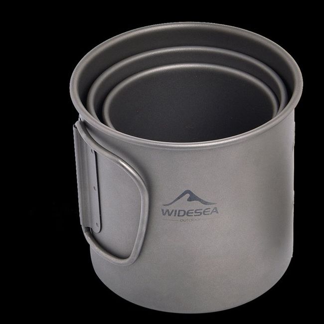 250ml Aluminum Camping Mug Coffee Cup with Folding Handles Water Cup Mug