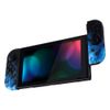 eXtremeRate Blue Flame Patterned Soft Touch Grip Joy con Handheld Controller Housing with Full Set Buttons, DIY Replacement Shell Case for Nintendo Switch Joycon & Switch OLED Joy con
