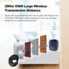 Waterproof 656ft Wireless Driveway Alarm Motion Sensor Security System H2C8