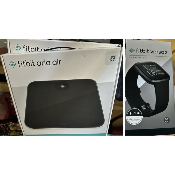 Fitbit Aria Air Smart Scale FB203BK And Fitbit Versa 2 Fitness Tracker FB507BKBK