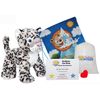 Cuddly White Leopard (16" Plush) No-Sew DIY Build-a-Plush Kit