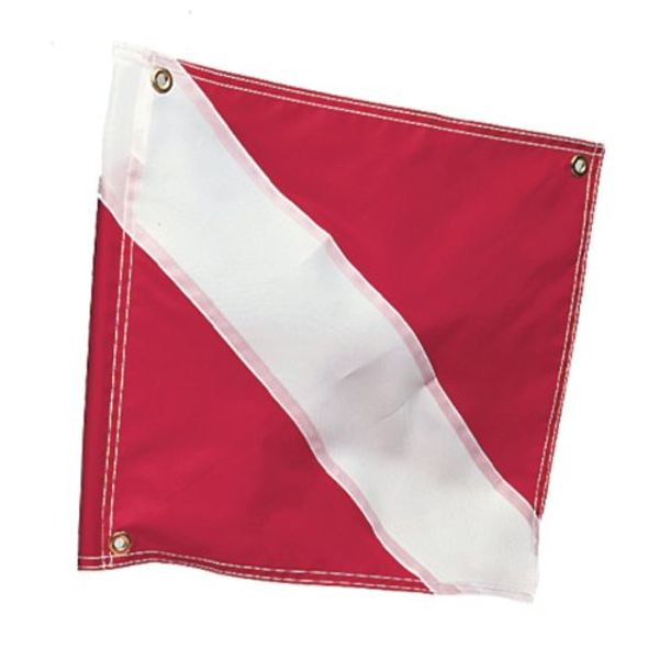 Diver Down Flag, 20" x 24", Stiffener