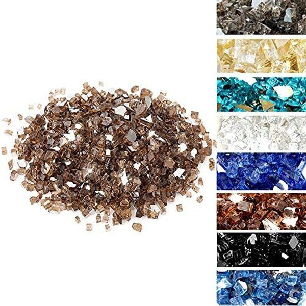 High Luster 10pound Fire Glass For Fire Pit Fireplace Landscaping 1/4inch Copper