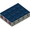 Silver Cup Billiard/Pool Cue Chalk Box, Blue, 12 Cubes