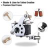Complete Tattoo Machine Kit 4 Guns 54 Ink Power Supply Needles Grip Tip w/ Case