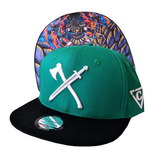 Capiche [99+ Variations] Snapback Cap Men's Cap - Baseball - Hat - Art - Unisex - Visor - Men - One Size - Tattoo - Men - Women, [WARRIOR] Viking 2