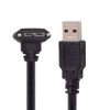 CY 5m 16Ft 90 Degree Down Angled Micro USB Screw Mount to 3.0 Data Cable for Industrial Camera (5m, Down Angled)
