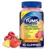 TUMS Plus Upset Stomach & Nausea Support, Dietary Supplement, Ginger Berry - 45 Count