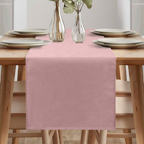 Waterproof Table Runner, Table Runners Modern, Table Runners Decorative Waterproof, Table Runners Outdoor, Waterproof Table Runners Modern for Kitchen Dining Room Party (40*140 cm, Dusky Pink)