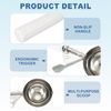 sourcing map 2 Pcs Cookie Scoops, Ice Cream Scoop with Trigger for Baking Cookie Dough Rice Pudding Kitchen Gadget, White