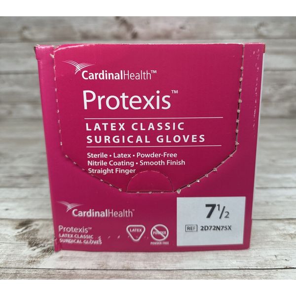 Protexis Latex Classic Surgical Gloves Cardinal Health Size: 7.5 *See Date*9.24*