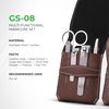 Men Multifunctional Manicure Set - GS-08 (Brown)