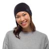 Buff Midweight Merino Wool Beanie, Solid Black, One Size
