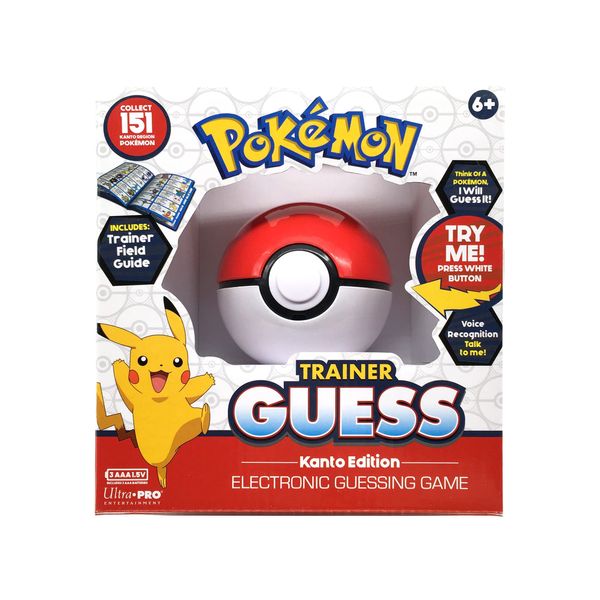 Pokemon Trainer Guess - Kanto Edition Toy, I Will Guess It! Electronic Voice Recognition Guessing Brain Game Pokemon Go Digital Travel Board/ Toys