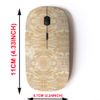 2.4G Wireless Mouse with Cute Pattern Design for All Laptops and Desktops with Nano Receiver - Ornate Patchwork Collage Composition