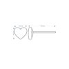 Ted Baker Harly Tiny Heart Stud Earrings For Women (Silver)