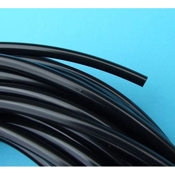 10 Metres - Black Micro Irrigation Tube - 4mm Internal Diameter 5/32" Flexible PVC Pipe Garden Drippers Sprinklers