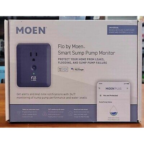 MOEN Flo Wi-Fi Smart Sump Pump Monitor Leak Detector  S2000ESUSA