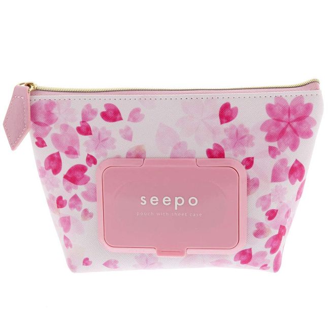 Sunstar Stationery S1419854 Seepo Happy Fleur Sakura Pouch