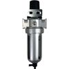 1/4" Mid Flow Air Compressor Regulator & Filter Combo w/Gauge & Manual Drain