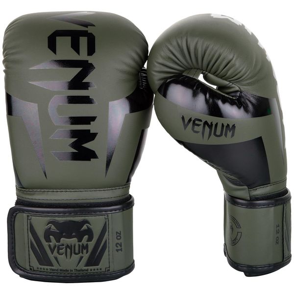 VENUM Elite Boxing Gloves - Elite (Khaki/Black)