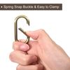 sourcing map Spring Oval Ring, 8Pcs 1.93 Inch Round Spring Snap Clip Trigger Spring Keyring Buckle for Bags Purses Keychain, Bronze