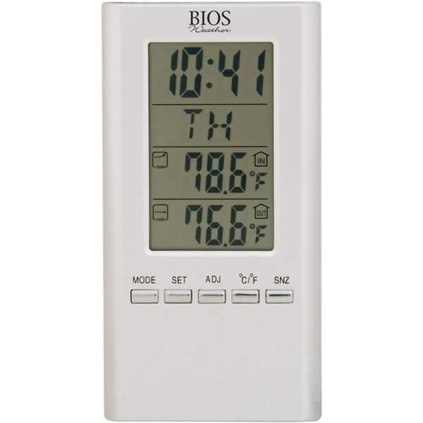 Thermor Bios Indoor/Outdoor Wired Digital Thermometer (White, 4.25-Inch x 6.5-Inch x 0.5-Inch)